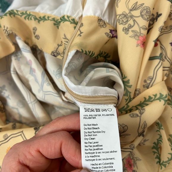 Anthropologie Gold and Green Jumpsuit Luxurious Wide-Leg Design - Picture 14 of 16